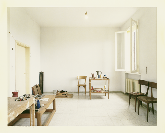 The Milanese. » Atelier Morandi, Grizzana, Luigi Ghirri, 1989-1990.